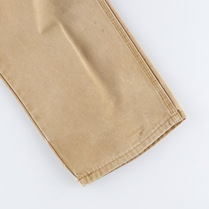 2000s- Dickies Regular Fit Duck Painter Pants, Men's W38 equivalent. cotton beige type brown Vintage Second Hand