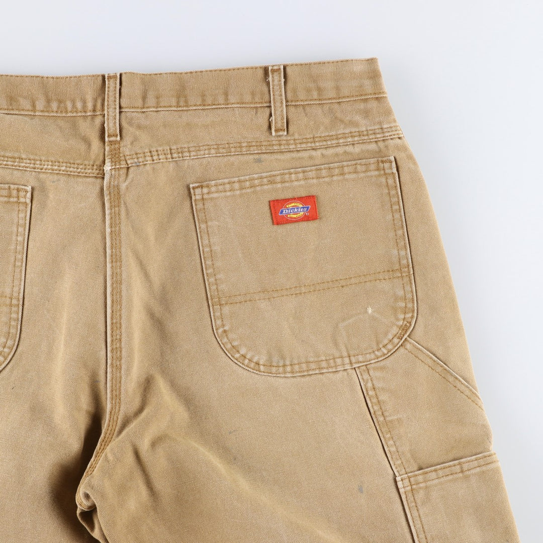2000s- Dickies Regular Fit Duck Painter Pants, Men's W38 equivalent. cotton beige type brown Vintage Second Hand