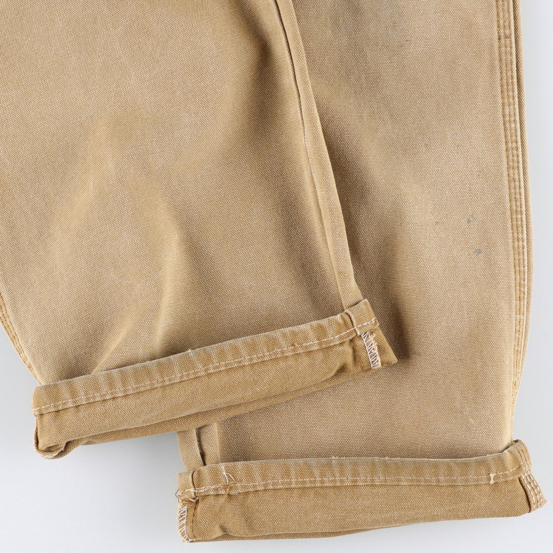 2000s- Dickies Regular Fit Duck Painter Pants, Men's W38 equivalent. cotton beige type brown Vintage Second Hand