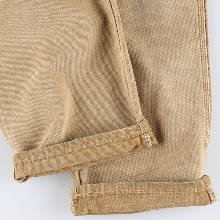 2000s- Dickies Regular Fit Duck Painter Pants, Men's W38 equivalent. cotton beige type brown Vintage Second Hand