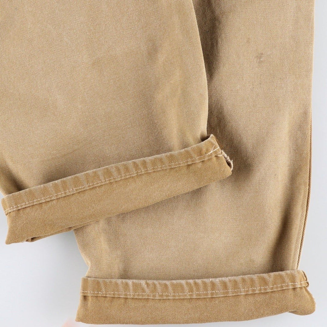 2000s- Dickies Regular Fit Duck Painter Pants, Men's W38 equivalent. cotton beige type brown Vintage Second Hand