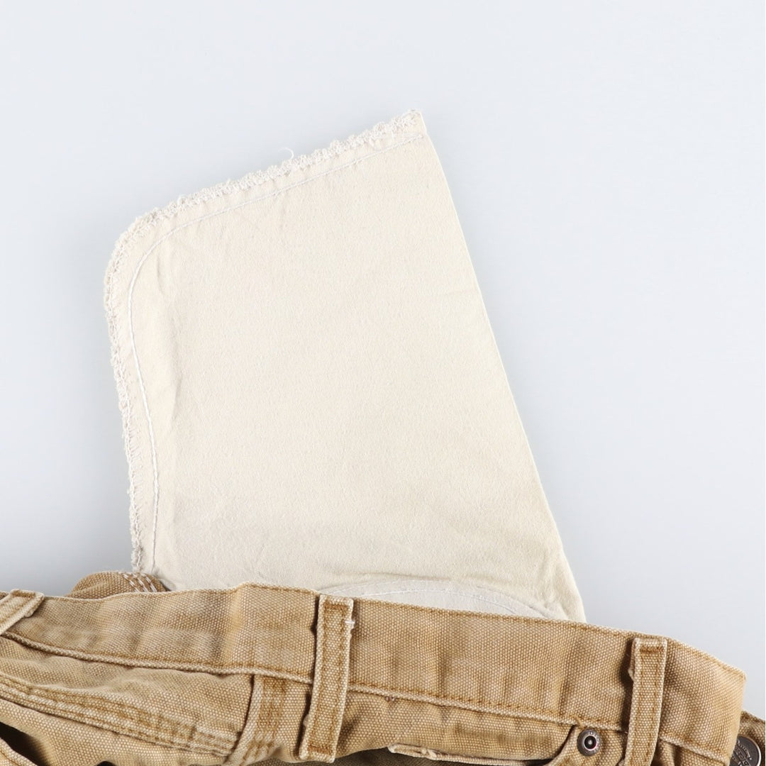 2000s- Dickies Regular Fit Duck Painter Pants, Men's W38 equivalent. cotton beige type brown Vintage Second Hand