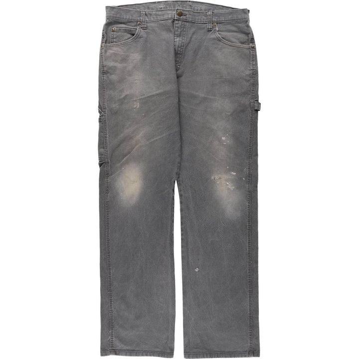 Dickies plain duck canvas painter pants, men's size W37 (approx.) cotton gray type Vintage Second Hand