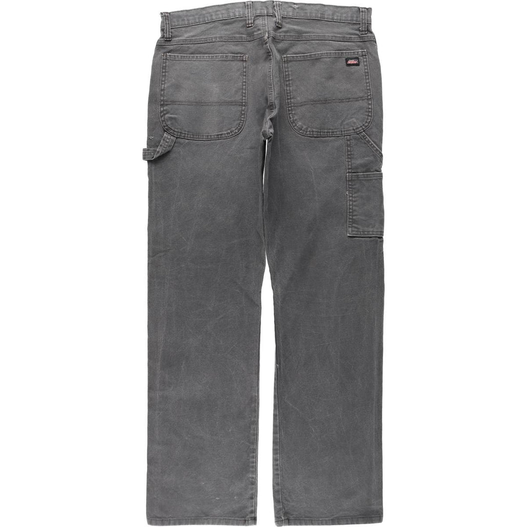 Dickies plain duck canvas painter pants, men's size W37 (approx.) cotton gray type Vintage Second Hand