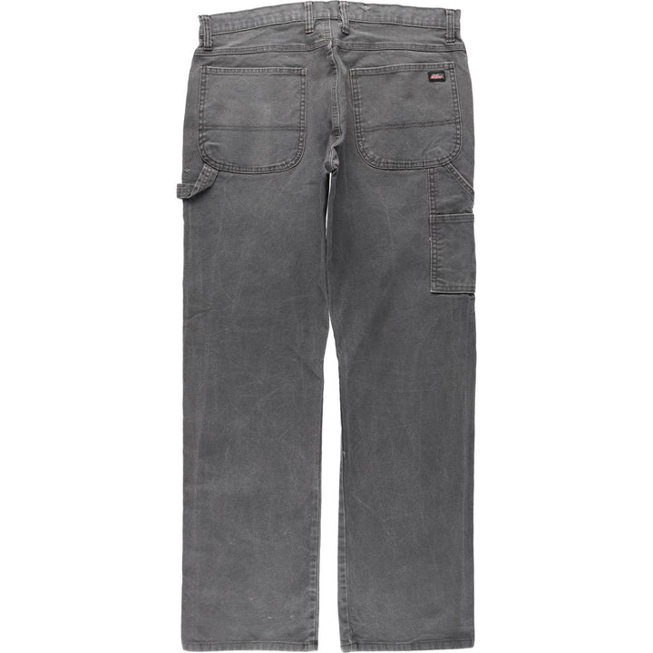 Dickies plain duck canvas painter pants, men's size W37 (approx.) cotton gray type Vintage Second Hand