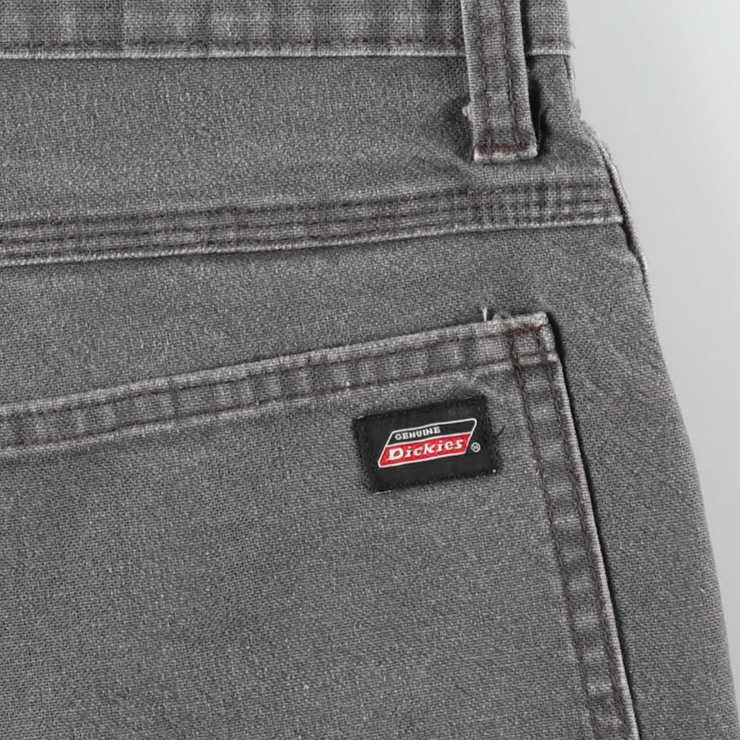 Dickies plain duck canvas painter pants, men's size W37 (approx.) cotton gray type Vintage Second Hand