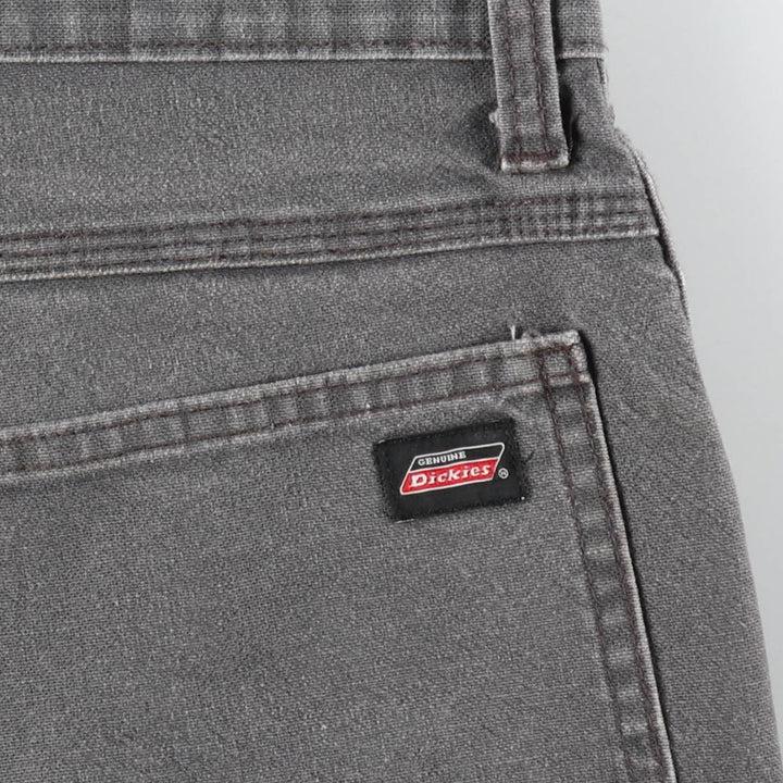 Dickies plain duck canvas painter pants, men's size W37 (approx.) cotton gray type Vintage Second Hand