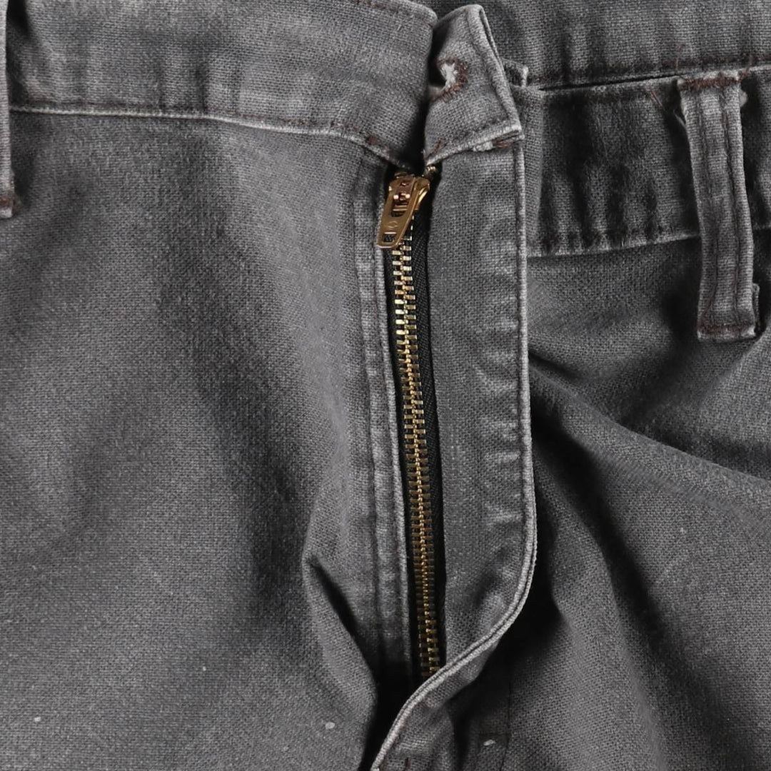 Dickies plain duck canvas painter pants, men's size W37 (approx.) cotton gray type Vintage Second Hand