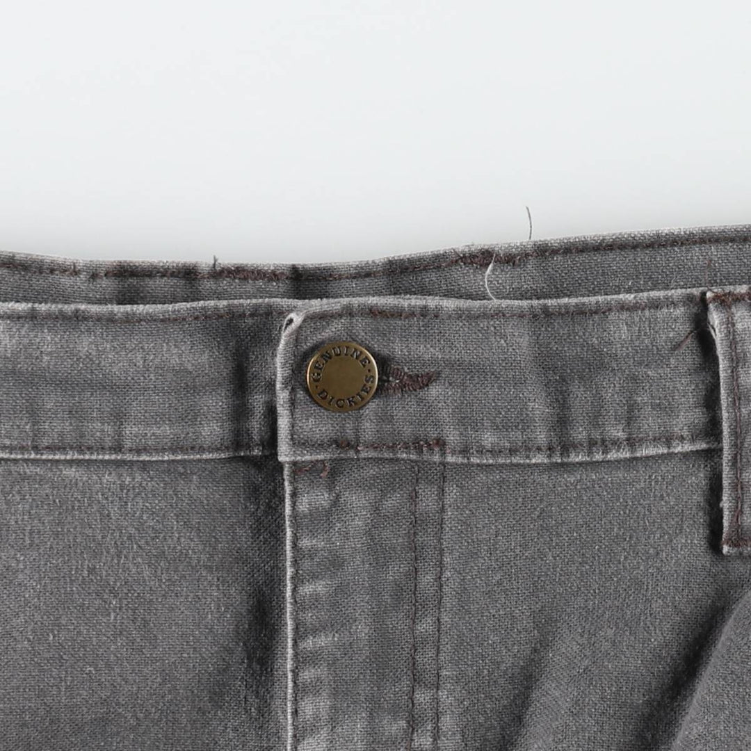 Dickies plain duck canvas painter pants, men's size W37 (approx.) cotton gray type Vintage Second Hand