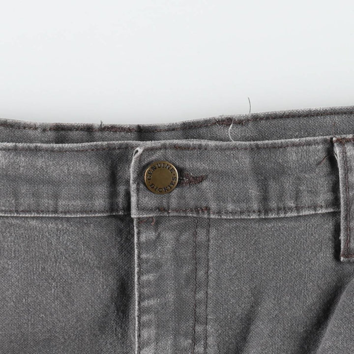 Dickies plain duck canvas painter pants, men's size W37 (approx.) cotton gray type Vintage Second Hand