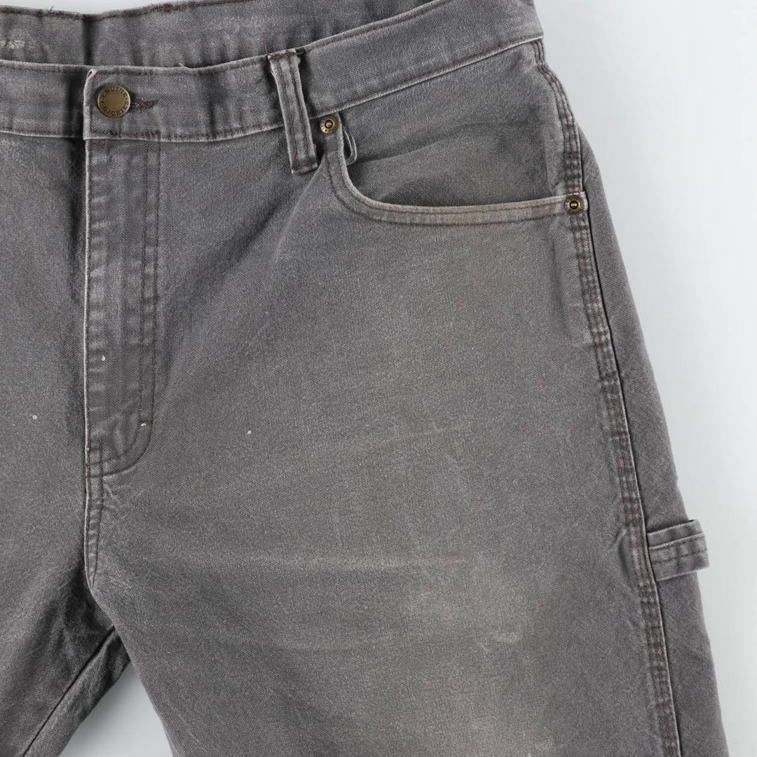 Dickies plain duck canvas painter pants, men's size W37 (approx.) cotton gray type Vintage Second Hand