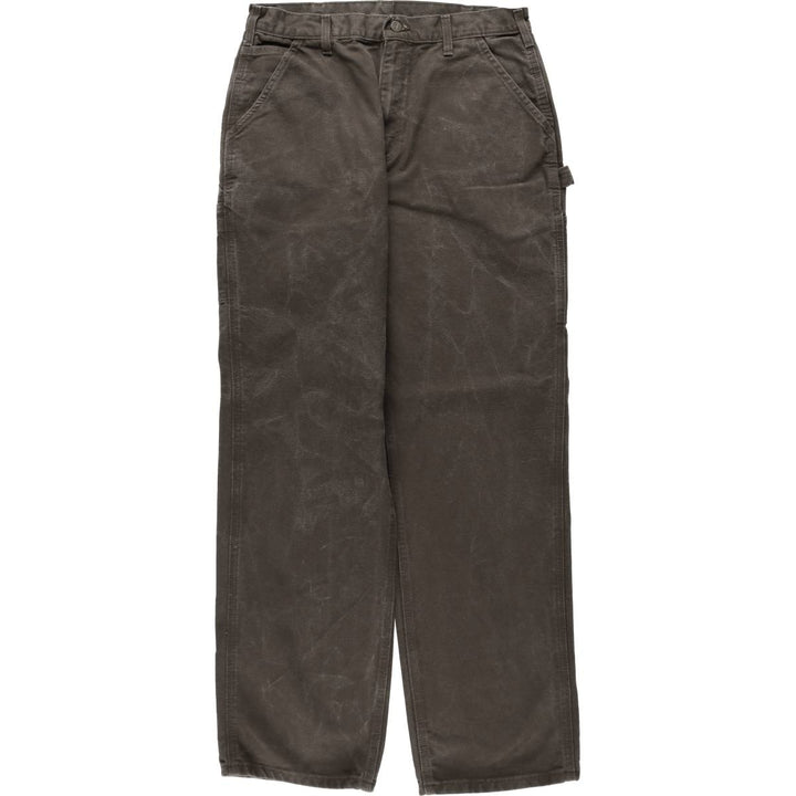 Carhartt Dungaree Fit Duck Painter Pants, Men's, W32 equivalent cotton brown type Vintage Second Hand