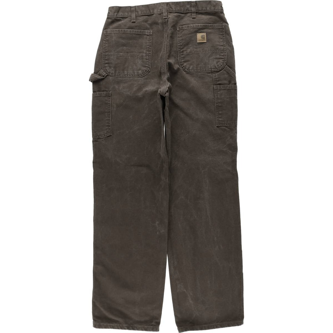 Carhartt Dungaree Fit Duck Painter Pants, Men's, W32 equivalent cotton brown type Vintage Second Hand