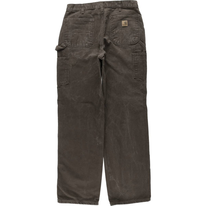 Carhartt Dungaree Fit Duck Painter Pants, Men's, W32 equivalent cotton brown type Vintage Second Hand