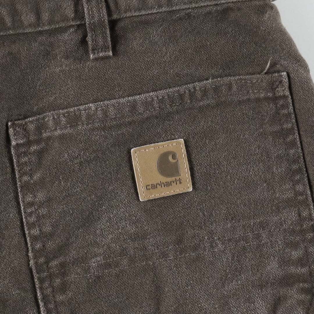 Carhartt Dungaree Fit Duck Painter Pants, Men's, W32 equivalent cotton brown type Vintage Second Hand
