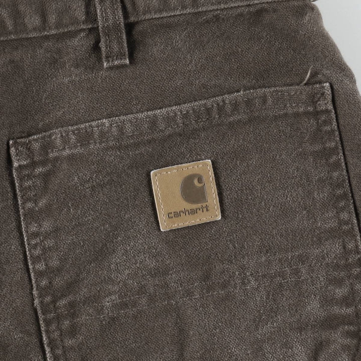 Carhartt Dungaree Fit Duck Painter Pants, Men's, W32 equivalent cotton brown type Vintage Second Hand