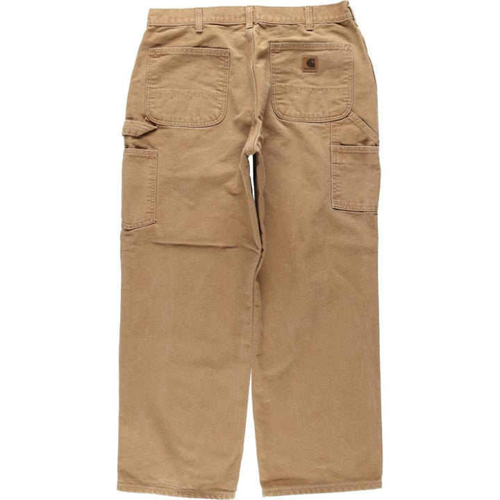Carhartt Original Dungaree Fit Duck Painter Pants, Men's, Size 34 cotton beige type brown Vintage Second Hand