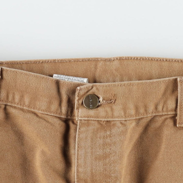 Carhartt Original Dungaree Fit Duck Painter Pants, Men's, Size 34 cotton beige type brown Vintage Second Hand