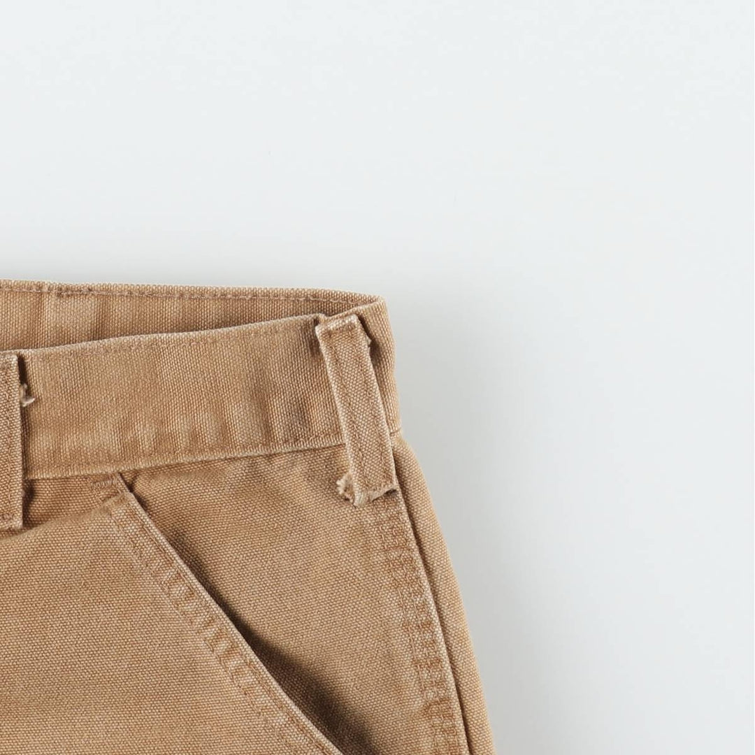 Carhartt Original Dungaree Fit Duck Painter Pants, Men's, Size 34 cotton beige type brown Vintage Second Hand