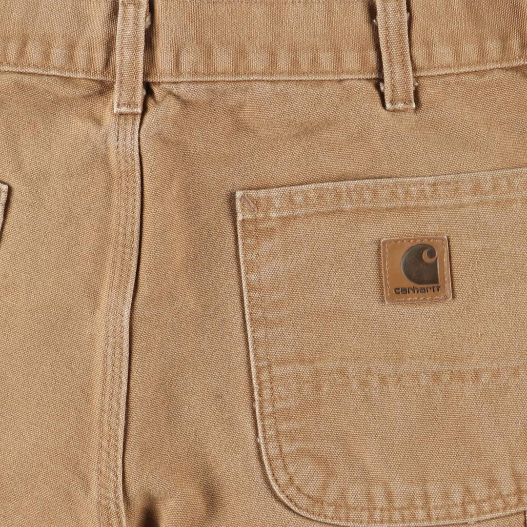Carhartt Original Dungaree Fit Duck Painter Pants, Men's, Size 34 cotton beige type brown Vintage Second Hand