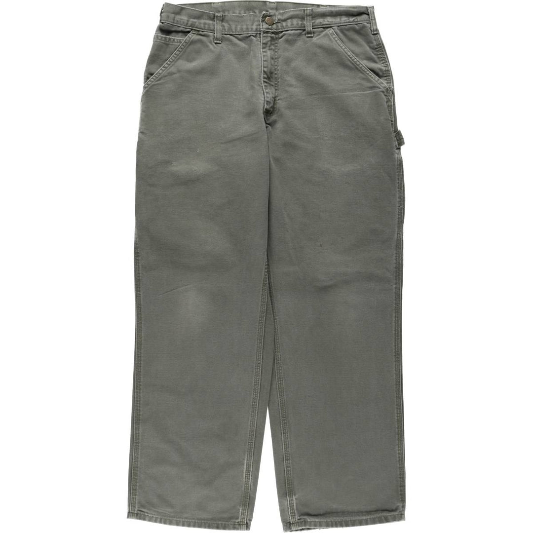 Carhartt Dungaree Fit Duck Painter Pants, Men's, W34 equivalent cotton Khaki type Vintage Second Hand
