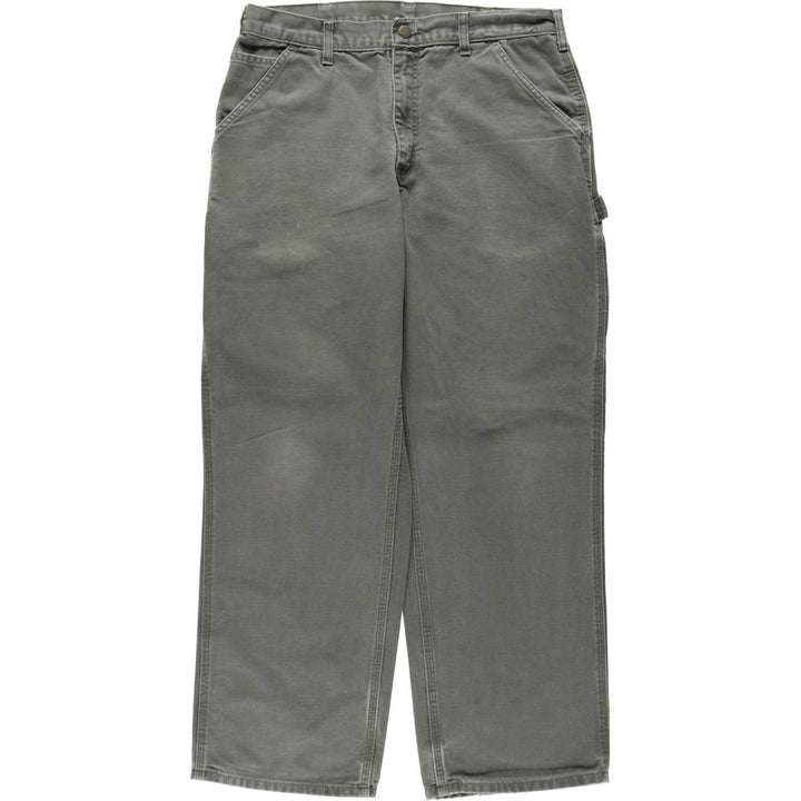 Carhartt Dungaree Fit Duck Painter Pants, Men's, W34 equivalent cotton Khaki type Vintage Second Hand