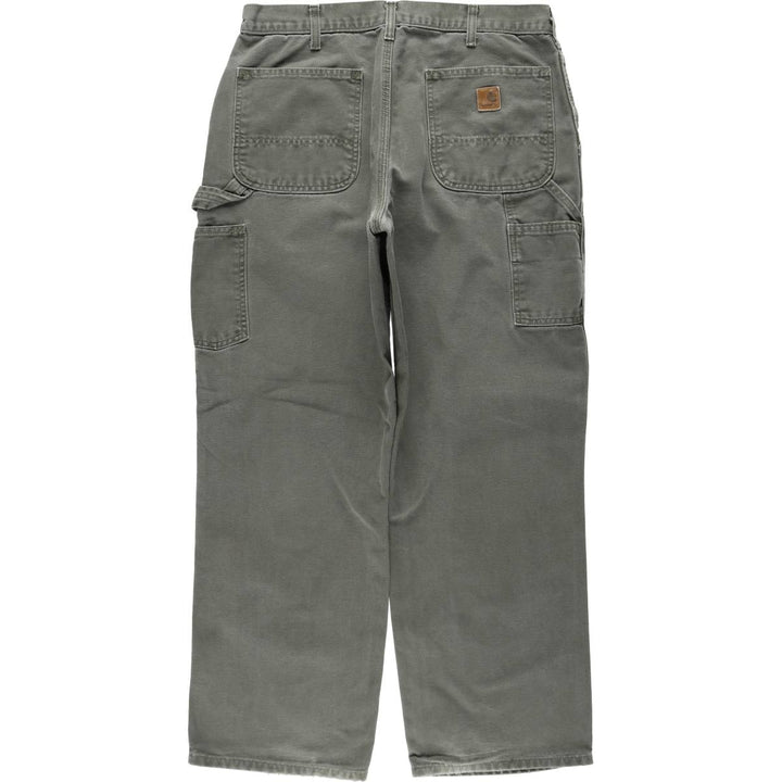 Carhartt Dungaree Fit Duck Painter Pants, Men's, W34 equivalent cotton Khaki type Vintage Second Hand