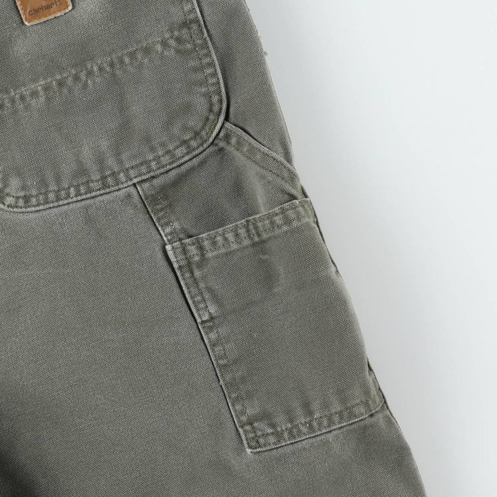 Carhartt Dungaree Fit Duck Painter Pants, Men's, W34 equivalent cotton Khaki type Vintage Second Hand