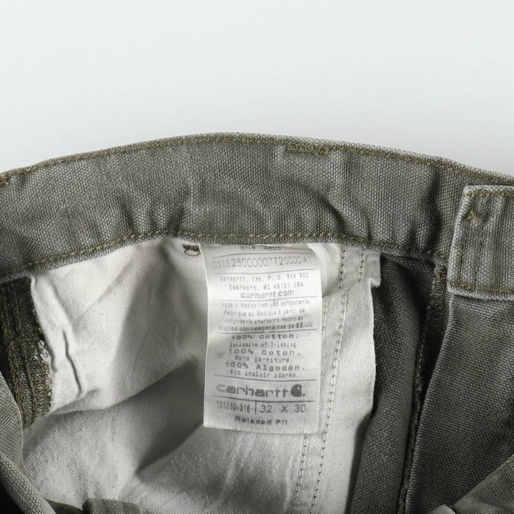 Carhartt Relaxed Fit Duck Painter Pants, Men's, Size 34 cotton Khaki type Vintage Second Hand