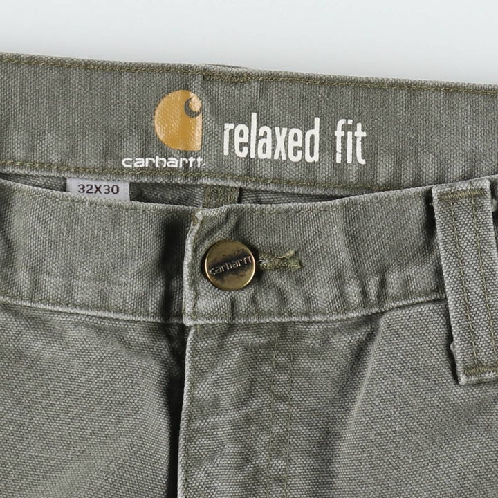 Carhartt Relaxed Fit Duck Painter Pants, Men's, Size 34 cotton Khaki type Vintage Second Hand