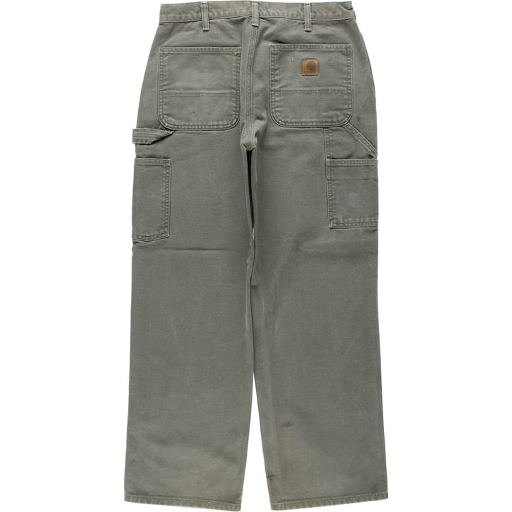 Carhartt Dungaree Fit Duck Painter Pants, Men's, W32 equivalent cotton Khaki type Vintage Second Hand
