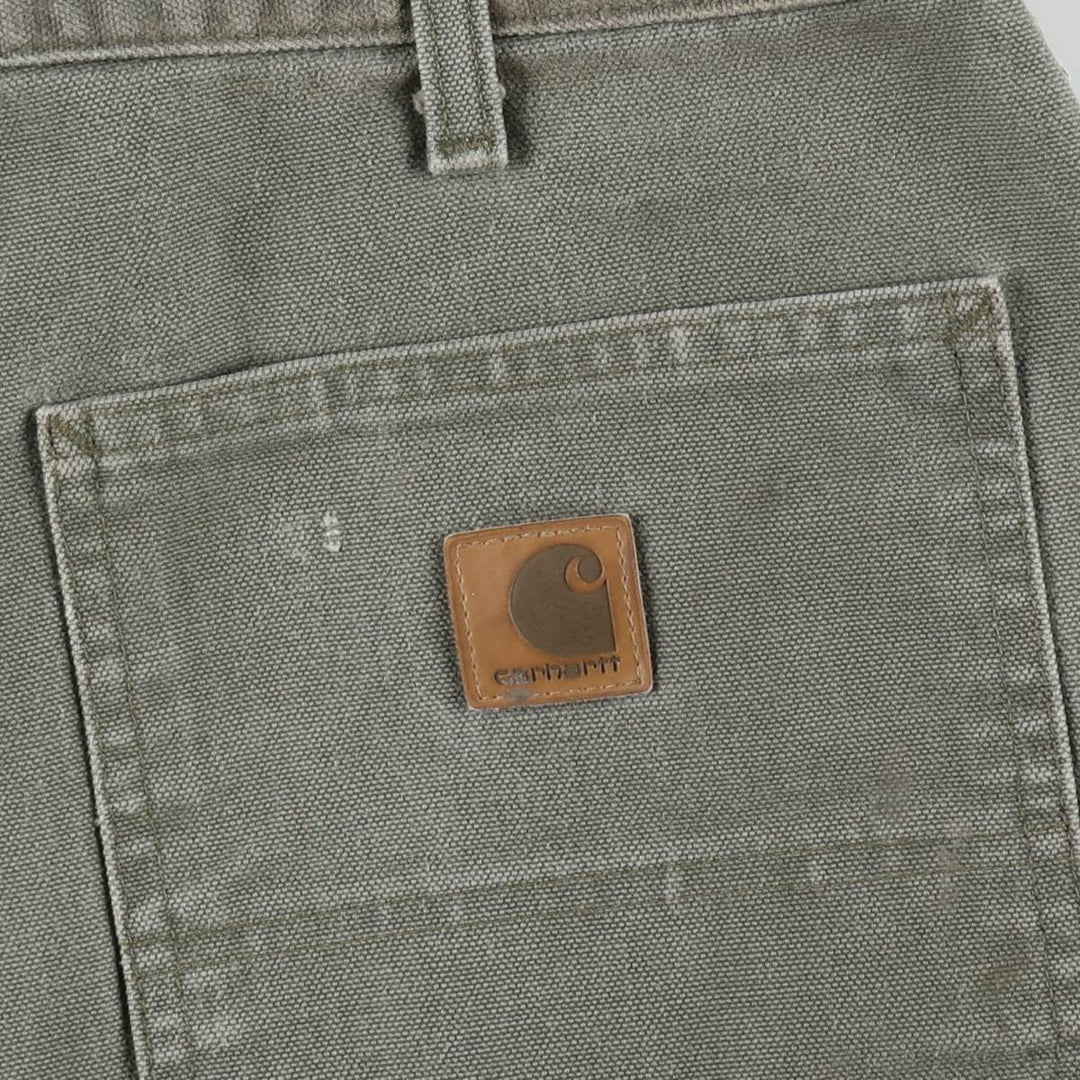 Carhartt Dungaree Fit Duck Painter Pants, Men's, W32 equivalent cotton Khaki type Vintage Second Hand