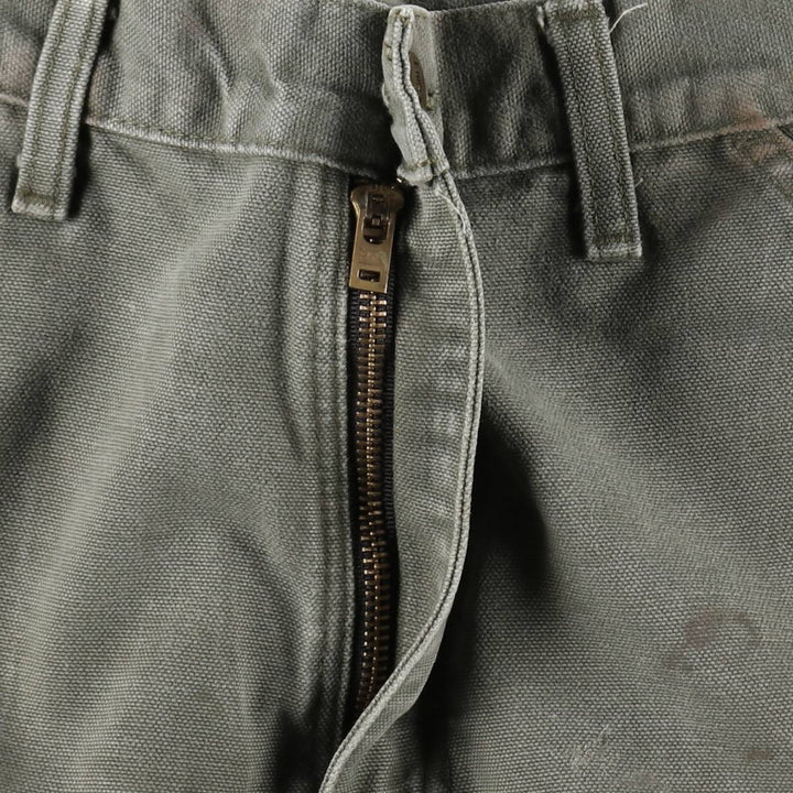 Carhartt Dungaree Fit Duck Painter Pants, Men's, W32 equivalent cotton Khaki type Vintage Second Hand