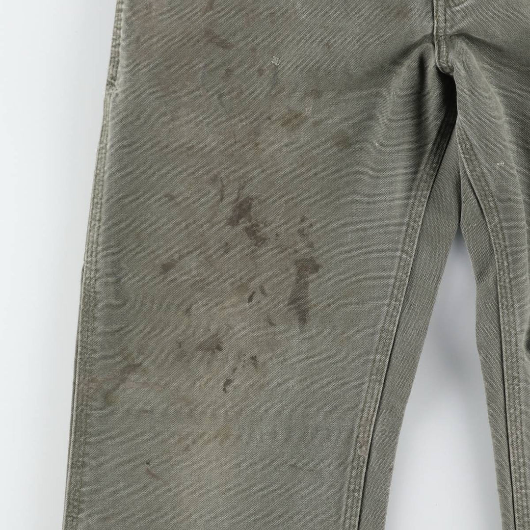 Carhartt Dungaree Fit Duck Painter Pants, Men's, W32 equivalent cotton Khaki type Vintage Second Hand