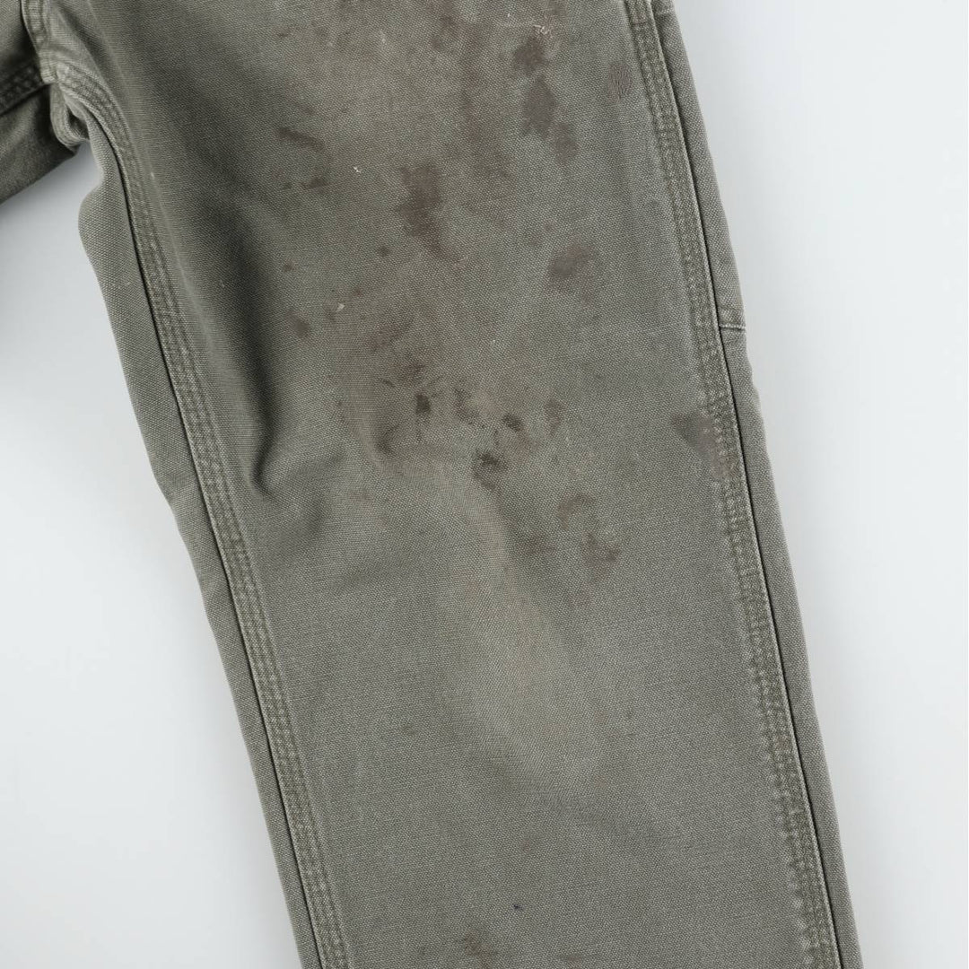 Carhartt Dungaree Fit Duck Painter Pants, Men's, W32 equivalent cotton Khaki type Vintage Second Hand