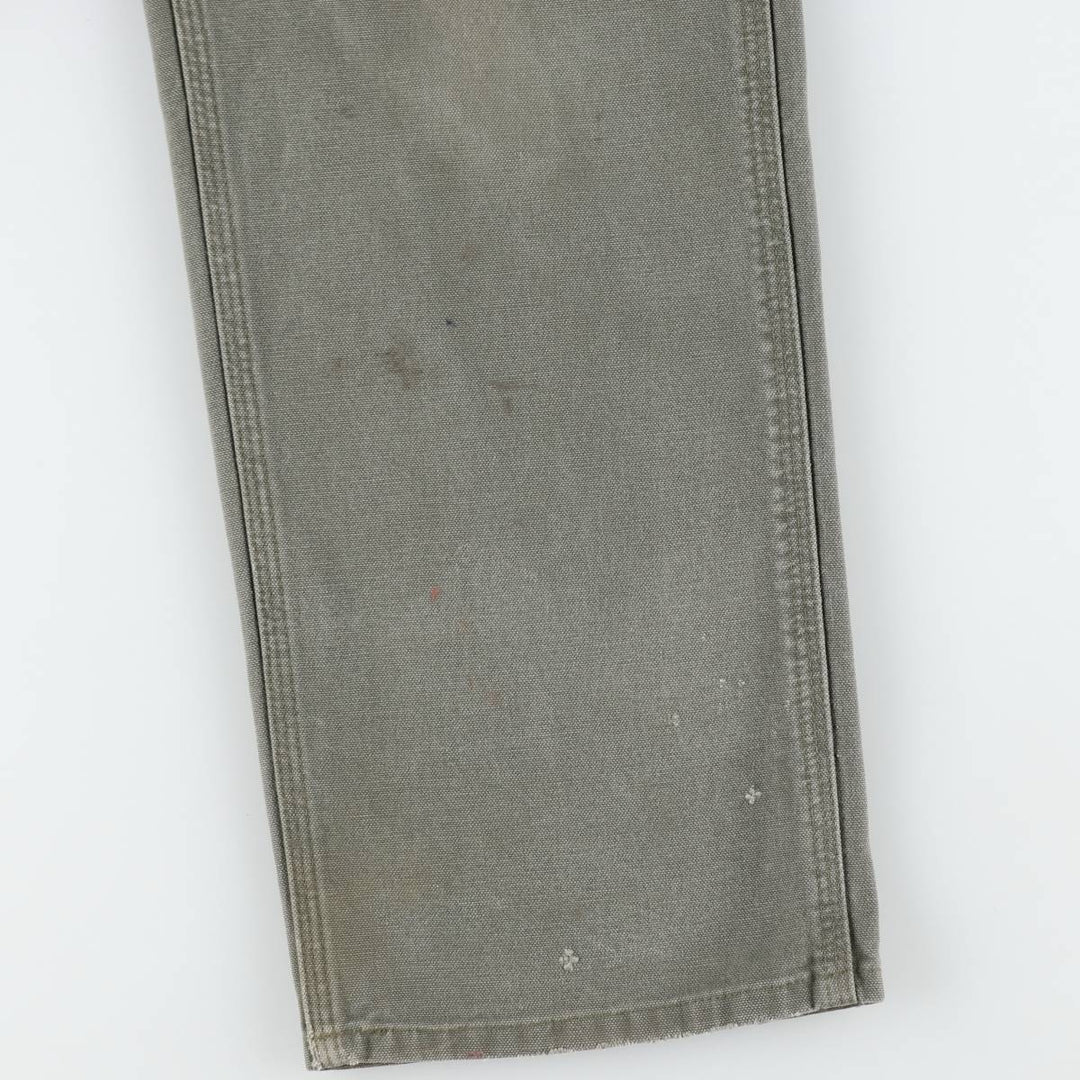 Carhartt Dungaree Fit Duck Painter Pants, Men's, W32 equivalent cotton Khaki type Vintage Second Hand