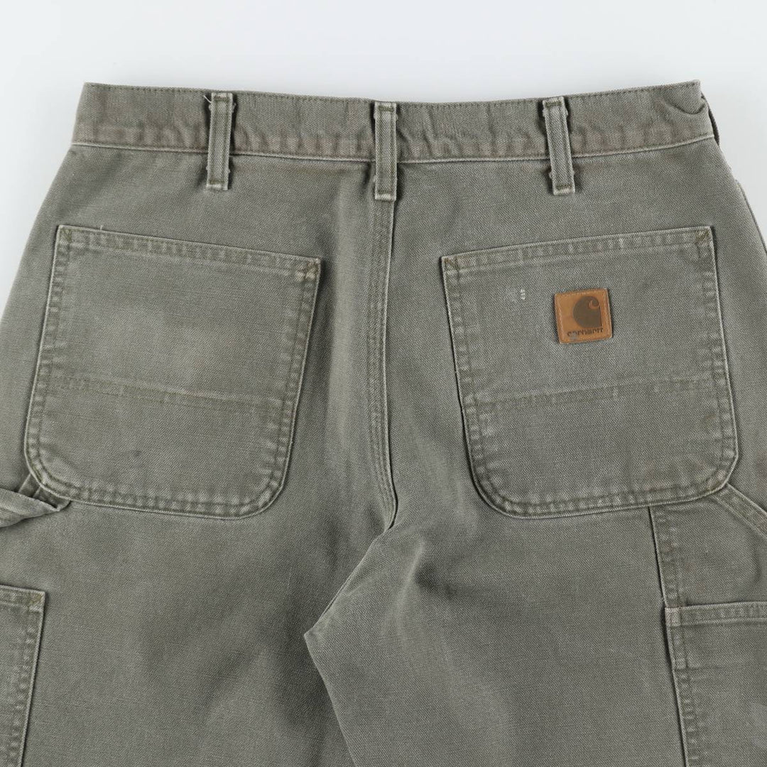 Carhartt Dungaree Fit Duck Painter Pants, Men's, W32 equivalent cotton Khaki type Vintage Second Hand