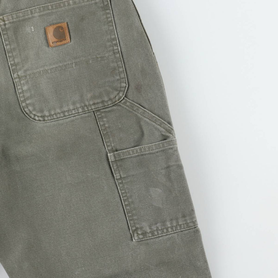 Carhartt Dungaree Fit Duck Painter Pants, Men's, W32 equivalent cotton Khaki type Vintage Second Hand