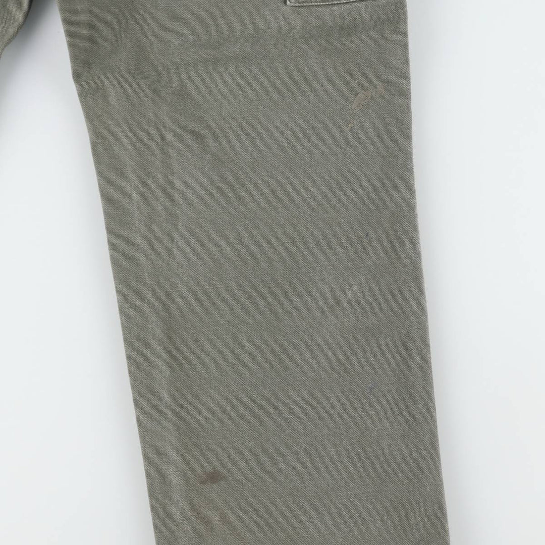 Carhartt Dungaree Fit Duck Painter Pants, Men's, W32 equivalent cotton Khaki type Vintage Second Hand
