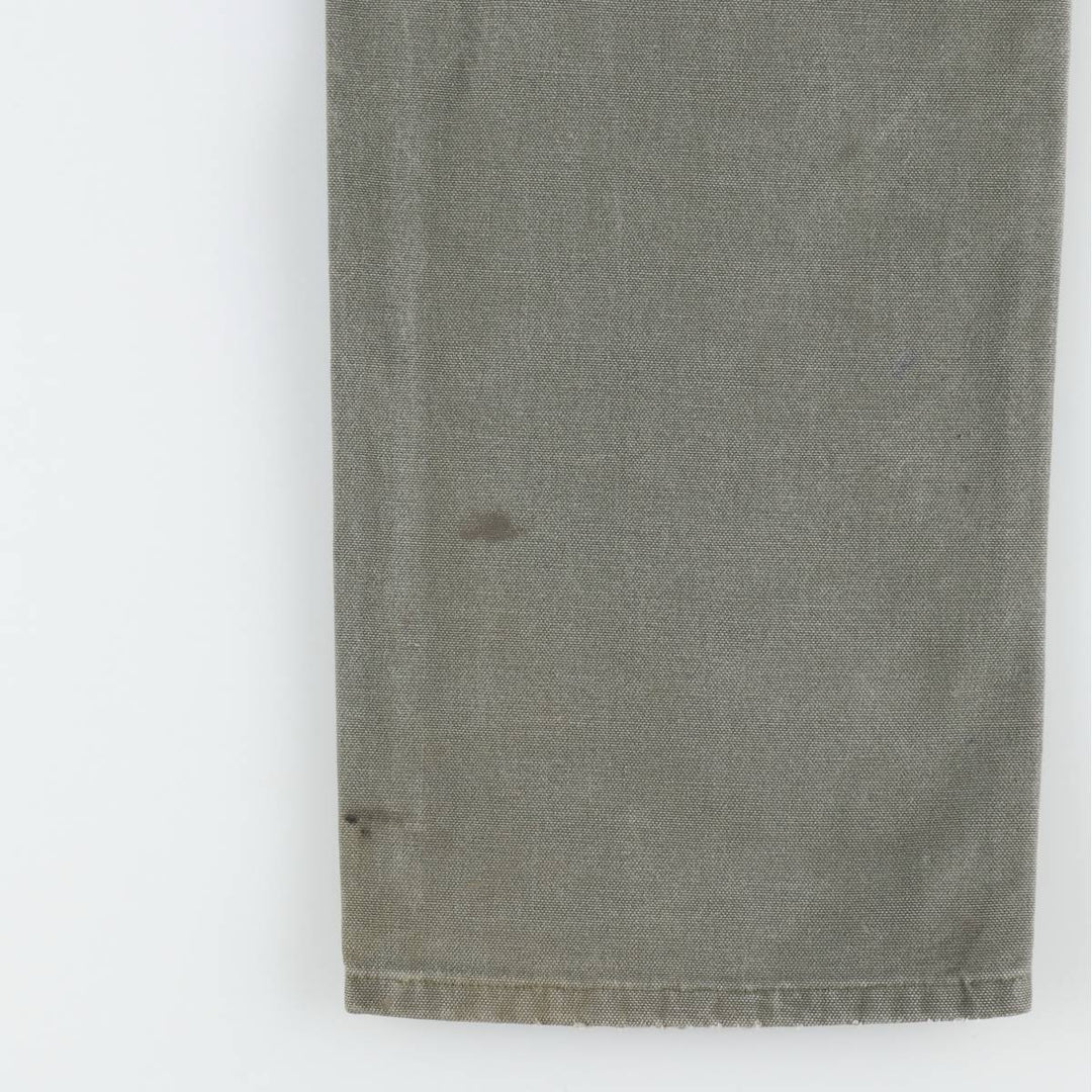 Carhartt Dungaree Fit Duck Painter Pants, Men's, W32 equivalent cotton Khaki type Vintage Second Hand
