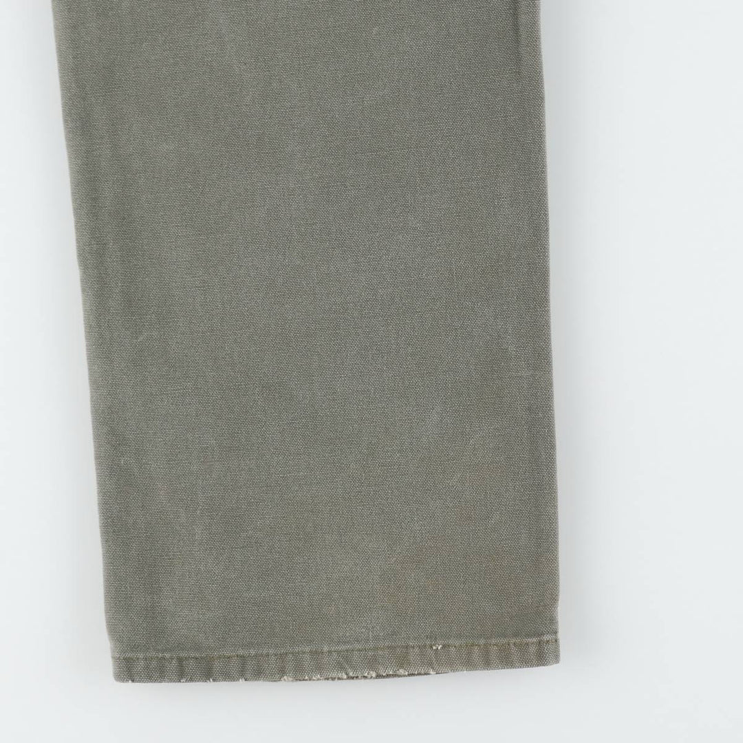 Carhartt Dungaree Fit Duck Painter Pants, Men's, W32 equivalent cotton Khaki type Vintage Second Hand