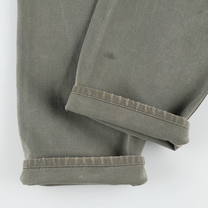 Carhartt Dungaree Fit Duck Painter Pants, Men's, W32 equivalent cotton Khaki type Vintage Second Hand