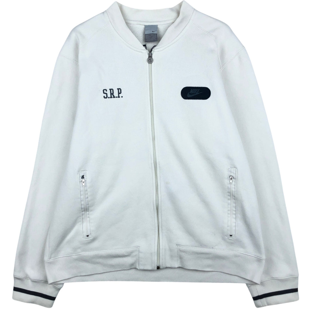 2000'S Nike full-zip sweatshirt, men's size L unclear white type Vintage Second Hand