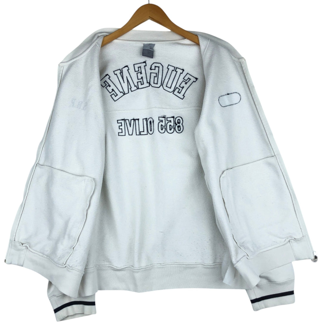 2000'S Nike full-zip sweatshirt, men's size L unclear white type Vintage Second Hand
