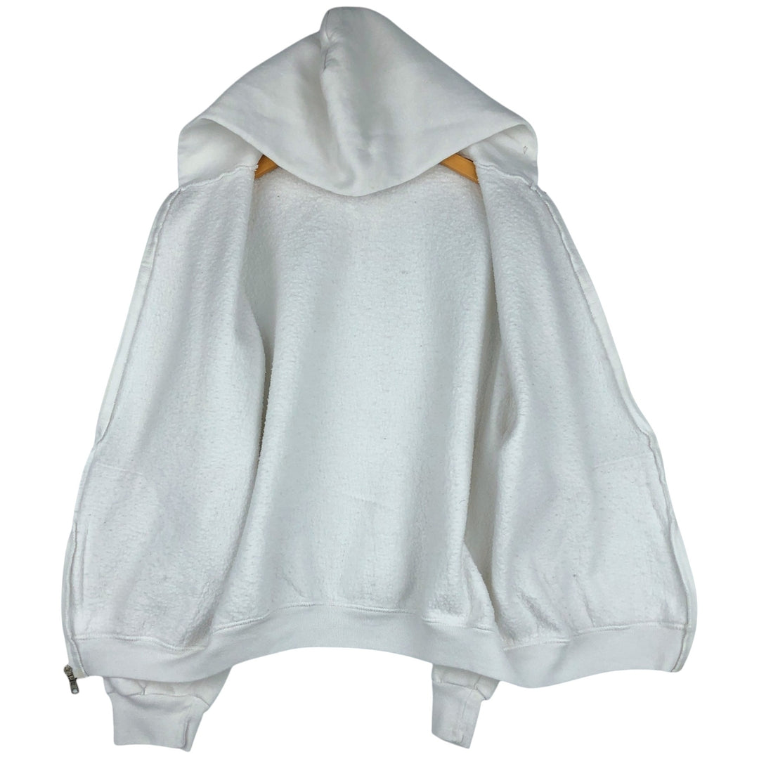 2000'S ~ Russell Sweat Full Zip Hoodie Men's Size M cotton white type Vintage Second Hand