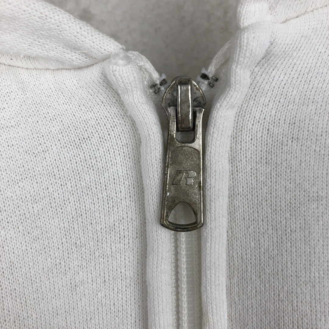 2000'S ~ Russell Sweat Full Zip Hoodie Men's Size M cotton white type Vintage Second Hand