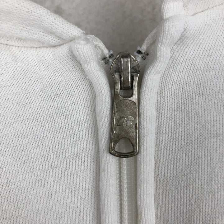 2000'S ~ Russell Sweat Full Zip Hoodie Men's Size M cotton white type Vintage Second Hand