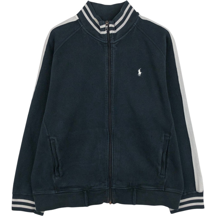 Ralph Lauren POLO by Ralph Lauren full zip sweatshirt, men's XL size cotton black type Vintage Second Hand