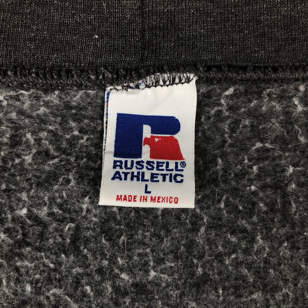 Vintage 90'S Russell Athletic full-zip sweatshirt, size L, men's cotton gray type Vintage Second Hand