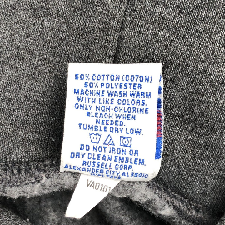 Vintage 90'S Russell Athletic full-zip sweatshirt, size L, men's cotton gray type Vintage Second Hand